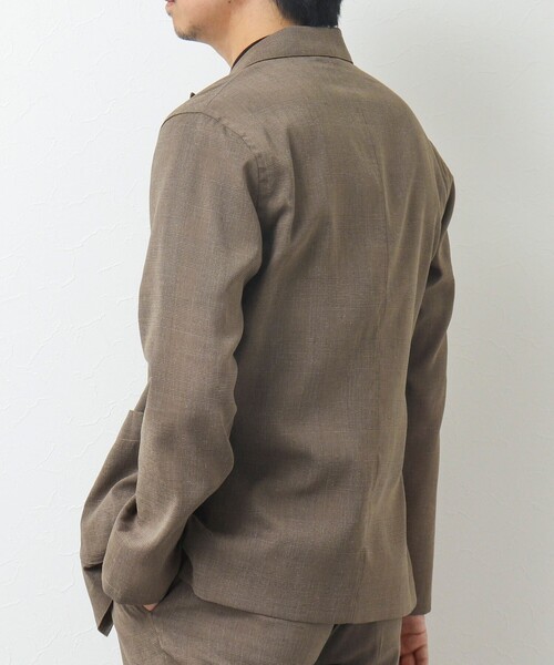 NOLLEY'S goodman(ノーリーズグッドマン)の「【WEB限定】《セットアップ対応》Soalon/ソアロン ダブルジャケット(テーラードジャケット・メンズ・ブルー系その他/ブラック系その他/ベージュ系その他・M/L/S)」の20枚目の写真