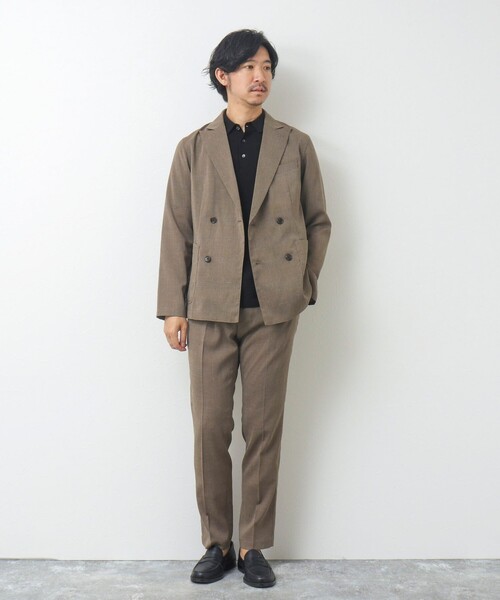 NOLLEY'S goodman(ノーリーズグッドマン)の「【WEB限定】《セットアップ対応》Soalon/ソアロン ダブルジャケット(テーラードジャケット・メンズ・ブルー系その他/ブラック系その他/ベージュ系その他・M/L/S)」の22枚目の写真