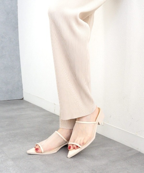 Fabby fabby（ファビィーファビィー）の「メッシュポインテッドサンダル（サンダル・レディース・ブラック/シルバー/ベージュ/オフホワイト・MEDIUM/LARGE/SMALL）」の15枚目の写真