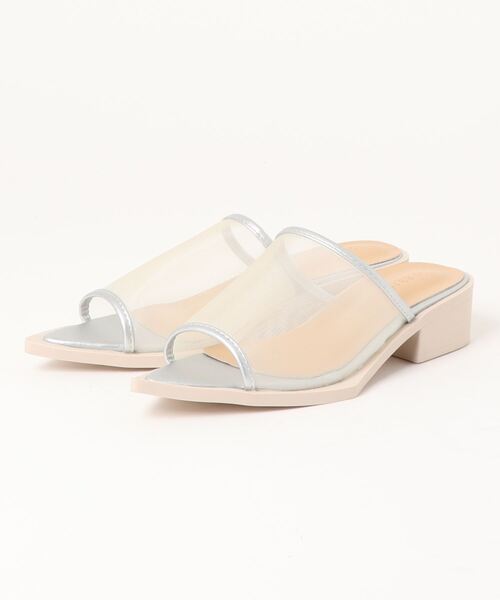 Fabby fabby（ファビィーファビィー）の「メッシュポインテッドサンダル（サンダル・レディース・ブラック/シルバー/ベージュ/オフホワイト・MEDIUM/LARGE/SMALL）」の6枚目の写真
