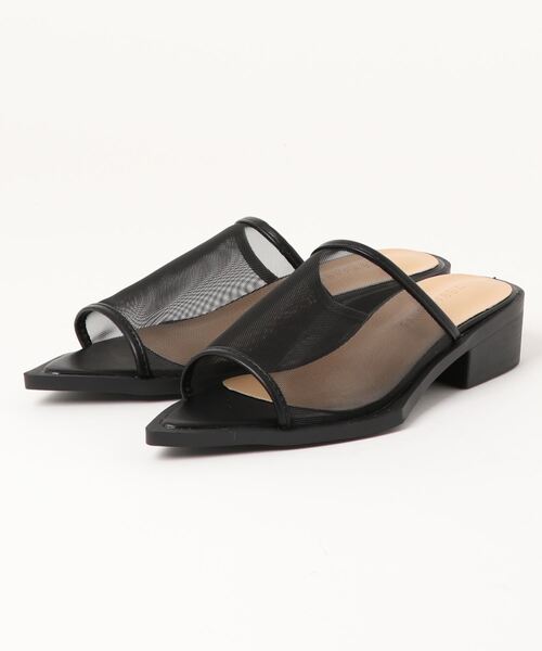 Fabby fabby（ファビィーファビィー）の「メッシュポインテッドサンダル（サンダル・レディース・ブラック/シルバー/ベージュ/オフホワイト・MEDIUM/LARGE/SMALL）」の5枚目の写真
