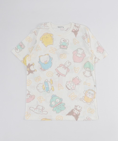 sanrio（サンリオ）の「sanrio/サンリオ　キャラクター  半袖 Tシャツ（Tシャツ/カットソー・レディース・ブルー系その他/ホワイト系その他/ホワイト/ライトパープル/オレンジ/ライトグリーン/サックスブルー・LL/L/M）」の15枚目の写真