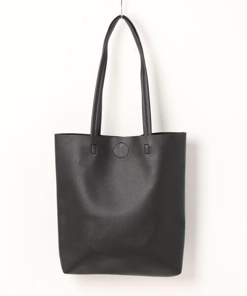 TONE SELECT GOODS(トーンセレクトグッズ)の「urbanfemine./A4サイズ収納 PU 縦長トートバッグ U7040(トートバッグ・レディース・ベージュ/グレー/ホワイト/ブラック/グリーン・FREE)」の9枚目の写真