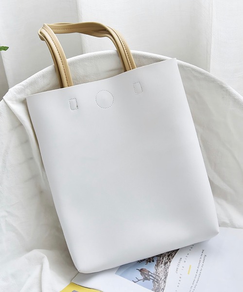 セール】urbanfemine./A4サイズ収納 PU 縦長トートバッグ U7040