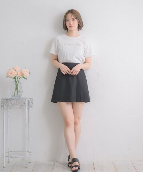 ems excite(エムズエキサイト)の「ラインストーンTEE(Tシャツ/カットソー・レディース・オフホワイト/レッド/ブラック・FREE)」の4枚目の写真