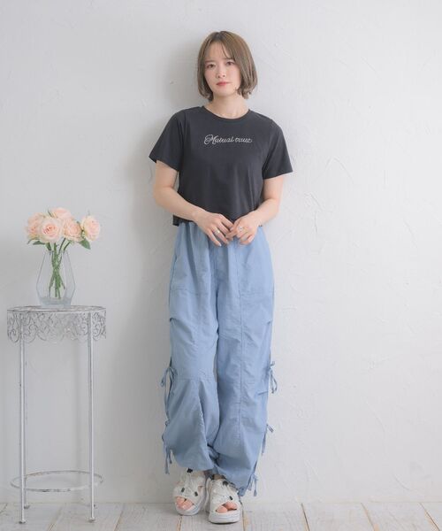 ems excite(エムズエキサイト)の「ラインストーンTEE(Tシャツ/カットソー・レディース・オフホワイト/レッド/ブラック・FREE)」の11枚目の写真