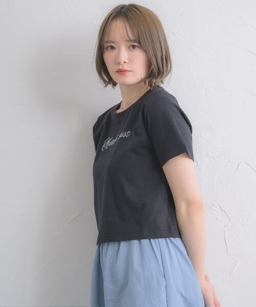 ems excite(エムズエキサイト)の「ラインストーンTEE(Tシャツ/カットソー・レディース・オフホワイト/レッド/ブラック・FREE)」の16枚目の写真