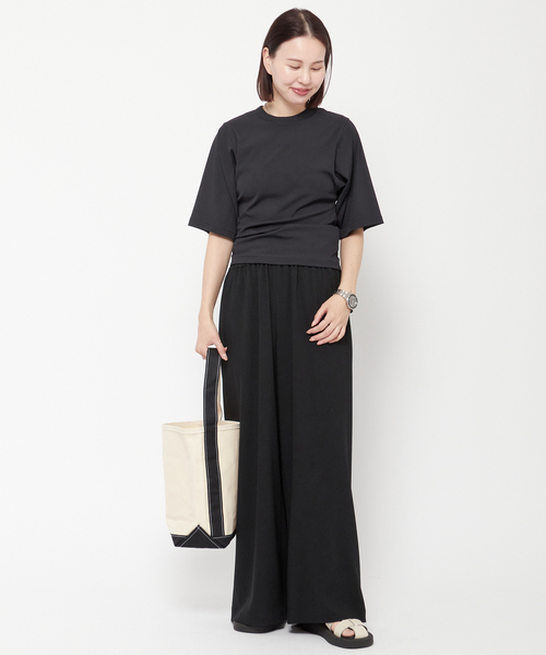 AP STUDIO(エーピーストゥディオ)の「【TEMBEA/テンベア】BAGUETTE TOTE(トートバッグ・レディース・ブラック・FREE)」の11枚目の写真