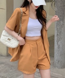 ビッグシルエット半袖ジャケット