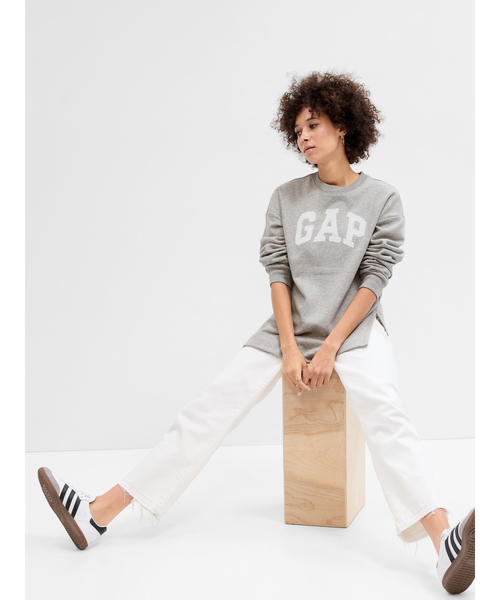GAP トレーナー XL ネイビー・ベージュ GAP トレーナー スウェット GAPロゴ ヘビーウェイト ハーフ