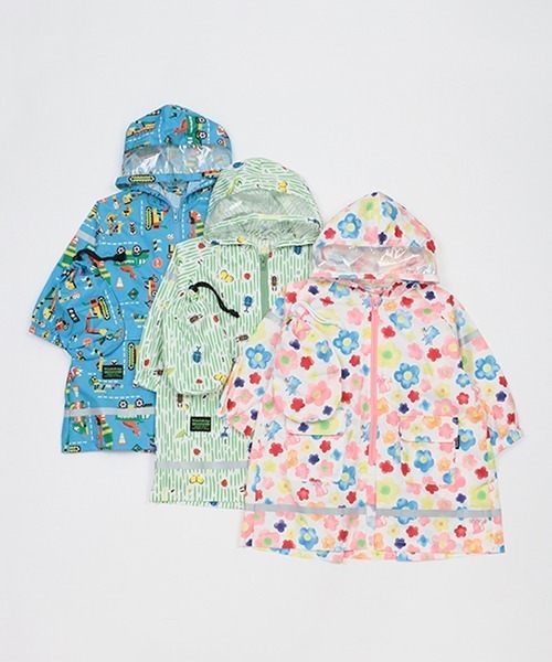 kladskap（クレードスコープ）の「総柄レインコート（レインコート/ポンチョ・キッズ・ピンク/ブルー/グリーン・L/M）」の12枚目の写真