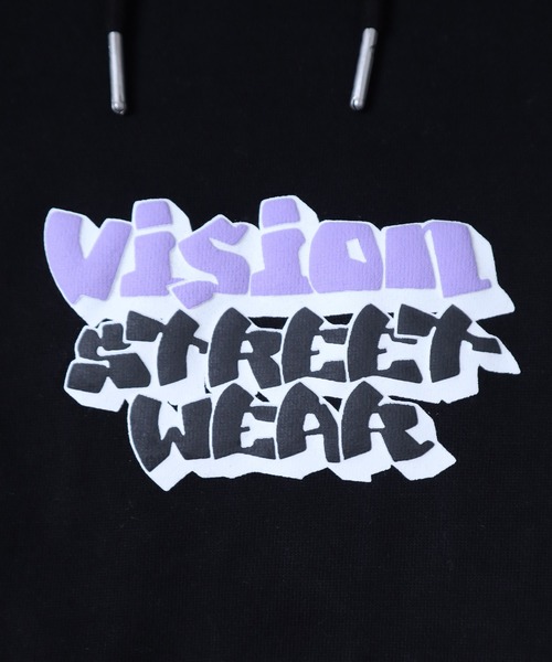 VISION STREET WEAR（ヴィジョンストリートウェア）の「【VISION STREET WEAR】マルチイラスト バックプリントプルオーバーパーカー（パーカー・メンズ・ライトグレー/ブラック・LARGE/MEDIUM/X-LARGE）」の9枚目の写真