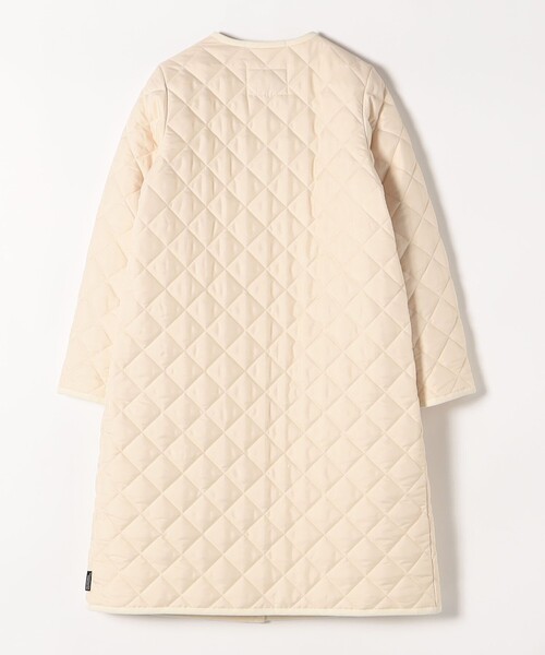 Traditional Weatherwear(トラディショナルウェザーウェア)の「【SHIPS any別注】Traditional Weatherwear: キルティング ロング コート 23AW(ノーカラーコート・レディース・ブラック/オフホワイト・34/36)」の10枚目の写真