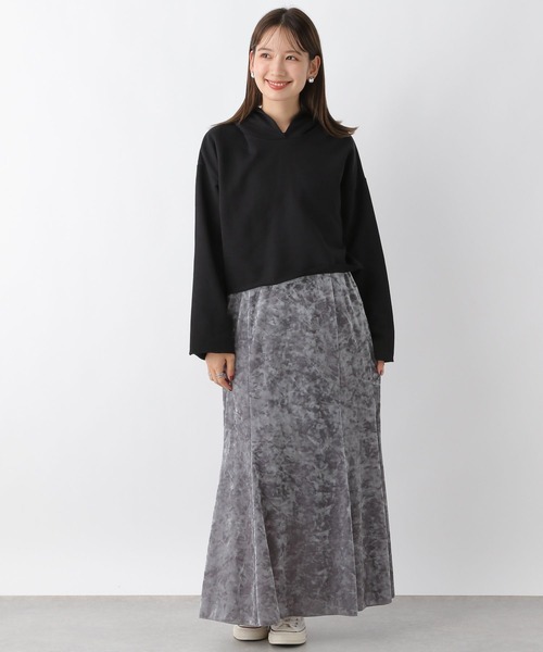 LEPSIM（レプシィム）の「ショートフーディー　908528（パーカー・レディース・グレー/ブラック/アイボリー/グレー系その他・FREE）」の9枚目の写真