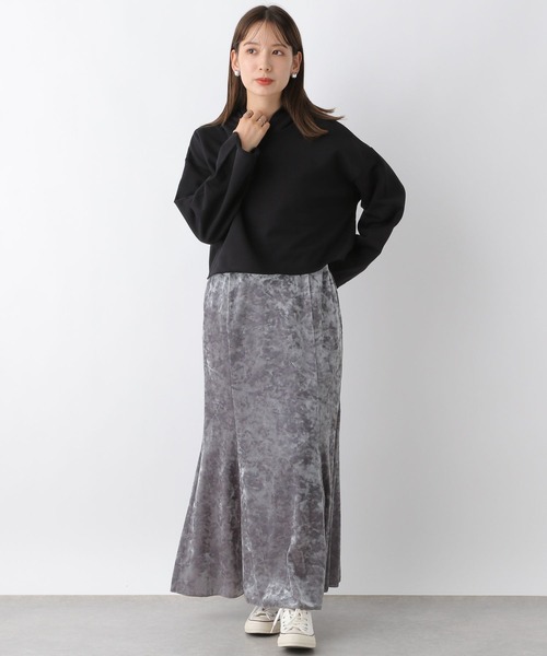 LEPSIM（レプシィム）の「ショートフーディー　908528（パーカー・レディース・グレー/ブラック/アイボリー/グレー系その他・FREE）」の10枚目の写真