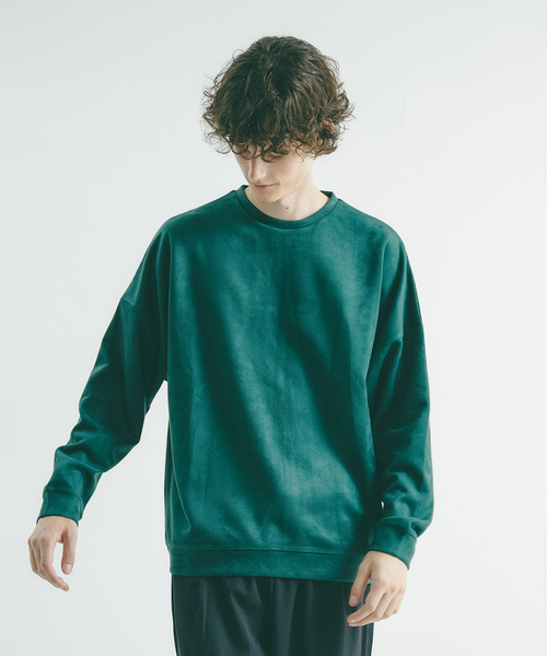 【AHABAHOUSE】ネオスエードドルマンスリーブ長袖Tシャツ/スウェット