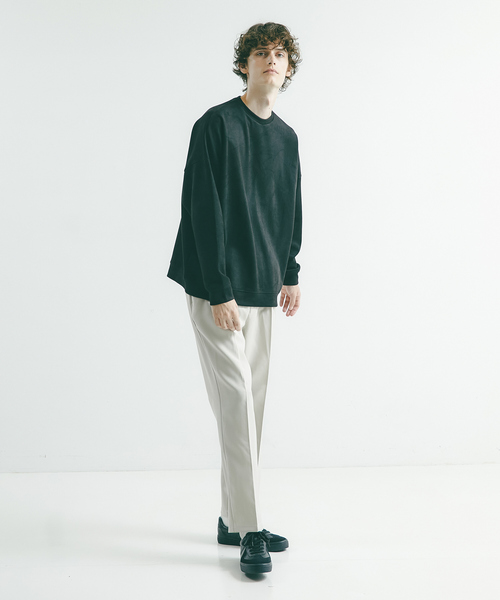 【AHABAHOUSE】ネオスエードドルマンスリーブ長袖Tシャツ/スウェット