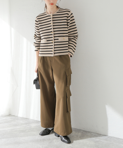 JOURNAL STANDARD（ジャーナルスタンダード）の「クリスピークロスカーゴパンツ（カーゴパンツ・レディース・ブラウン/チャコールグレー・36/38）」の8枚目の写真