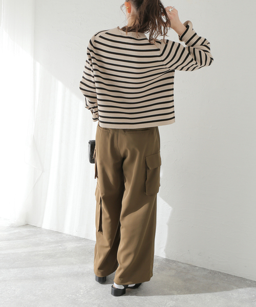 JOURNAL STANDARD（ジャーナルスタンダード）の「クリスピークロスカーゴパンツ（カーゴパンツ・レディース・ブラウン/チャコールグレー・36/38）」の10枚目の写真
