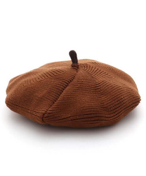 apres les cours（アプレレクール）の「ニットベレー（ハンチング/ベレー帽・キッズ・ブラウン/アイボリー・48）」の9枚目の写真