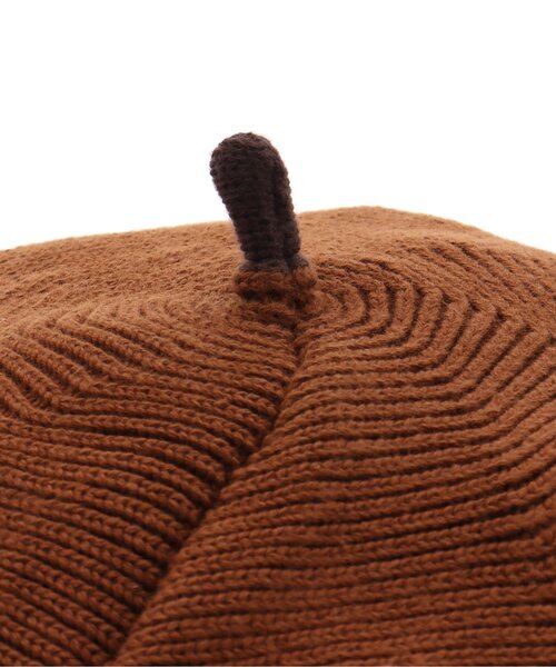 apres les cours（アプレレクール）の「ニットベレー（ハンチング/ベレー帽・キッズ・ブラウン/アイボリー・48）」の12枚目の写真