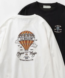 【Power To The People/パワー・トゥ・ザ・ピープル】「The Great Route/LE BALLON」 ワンポイントロゴ&バック刺繍デザイン ロングスリーブTシャツ/ロンT