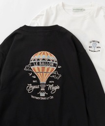 【Power To The People/パワー・トゥ・ザ・ピープル】「The Great Route/LE BALLON」 ワンポイントロゴ&バック刺繍デザイン ロングスリーブTシャツ/ロンT