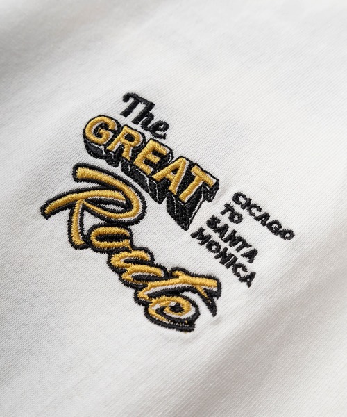 POWER TO THE PEOPLE（パワートゥーザピープル）の「【Power To The People/パワー・トゥ・ザ・ピープル】「The Great Route/LE BALLON」 ワンポイントロゴ＆バック刺繍デザイン ロングスリーブTシャツ/ロンT（Tシャツ/カットソー・メンズ・ホワイト/ブラック/オフホワイト/チャコールグレー・M/L/XL）」の14枚目の写真
