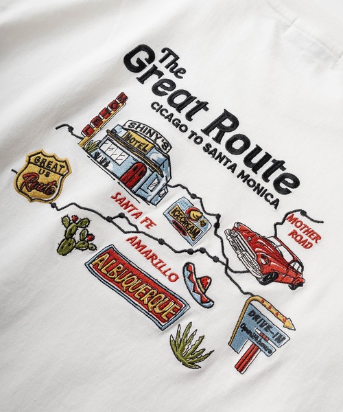 POWER TO THE PEOPLE（パワートゥーザピープル）の「【Power To The People/パワー・トゥ・ザ・ピープル】「The Great Route/LE BALLON」 ワンポイントロゴ＆バック刺繍デザイン ロングスリーブTシャツ/ロンT（Tシャツ/カットソー・メンズ・ホワイト/ブラック/オフホワイト/チャコールグレー・M/L/XL）」の15枚目の写真