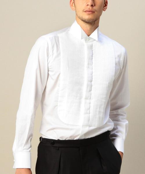 UNITED ARROWS（ユナイテッドアローズ）の「UA FML ウィングカラー プリーツ シャツ ▽◆（シャツ/ブラウス・メンズ・ホワイト・39cm/40cm/38cm/37cm/41cm）」の9枚目の写真