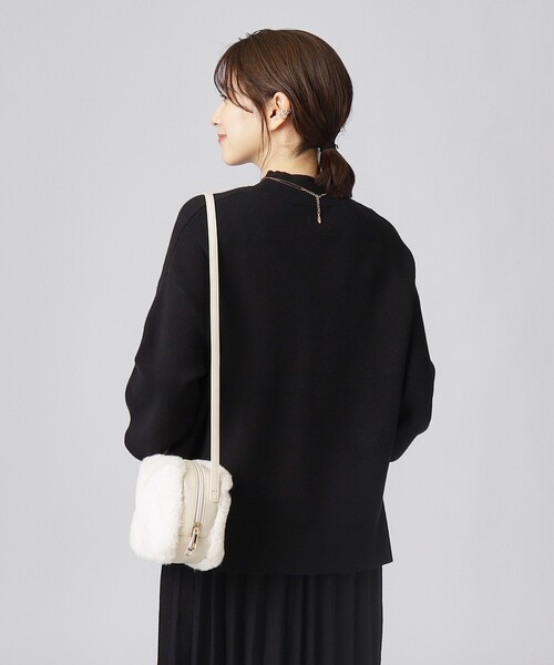 DRESKIP(ドレスキップ)の「◆【セットアップ可/洗える】もちもち ハイネックニット【ここちイージー】(ニット/セーター・レディース・ブラック/イエロー系その他/サンドベージュ/パープル系/ブルー/ブラック系2・02/03/04)」の12枚目の写真