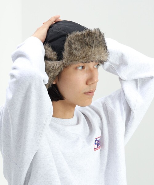 BEAMS HEART（ビームスハート）の「アビエイター キャップ（キャップ・メンズ・ブラック・ONE SIZE）」の3枚目の写真