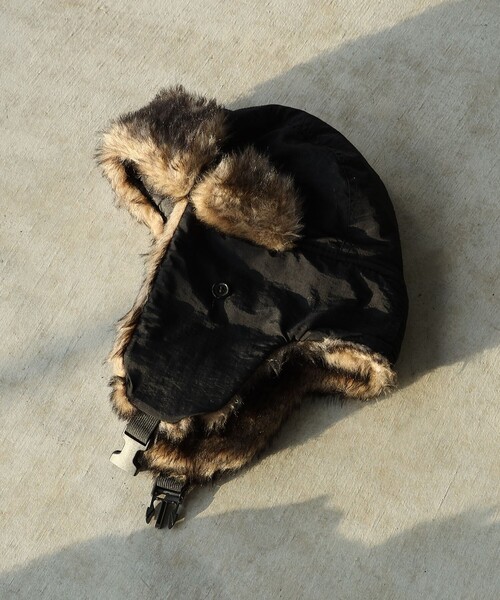 BEAMS HEART（ビームスハート）の「アビエイター キャップ（キャップ・メンズ・ブラック・ONE SIZE）」の7枚目の写真