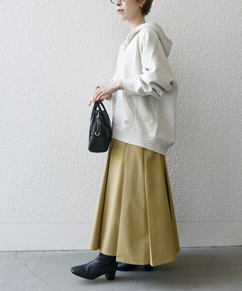 SHIPS any:〈洗濯機可能〉USA コットン 裏起毛 フード ジップ パーカー