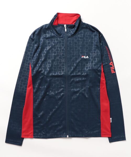 FILA（フィラ）の「《FILA》ｴﾝﾎﾞｽｽﾀﾝﾄﾞｼﾞｬｹｯﾄ FM6556（ナイロンジャケット・メンズ・ネイビー/ブラック/イエロー/ブルー・LL/M/L）」の3枚目の写真