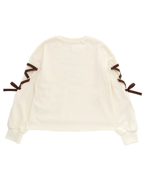 algy（アルジー）の「袖レースアップトレーナー（スウェット・キッズ・ピンク/ブラック/アイボリー・SMALL/XX-SMALL/MEDIUM/X-SMALL）」の8枚目の写真