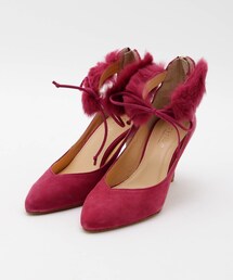 MODE ET JACOMO carino リボンアンクルストラップパンプス
