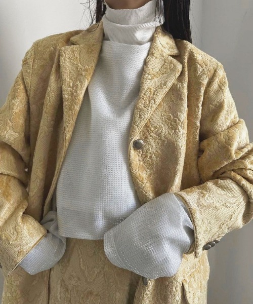 ジャケット・アウター Ameri PAULETTE JACQUARD JACKET Ameri（アメリ）の「PAULETTE JACQUARD JACKET（テーラード
