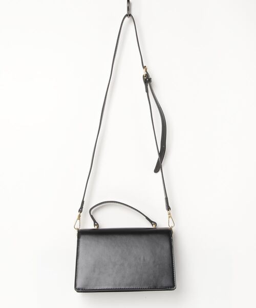 セール】【SETUP7】PUレザー Hモチーフ ワンハンドルミニショルダー