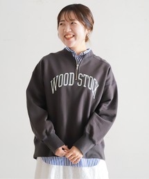 NOMBRE IMPAIR | フロントZIP裏毛　WOOD STOCK　P/O(スウェット)