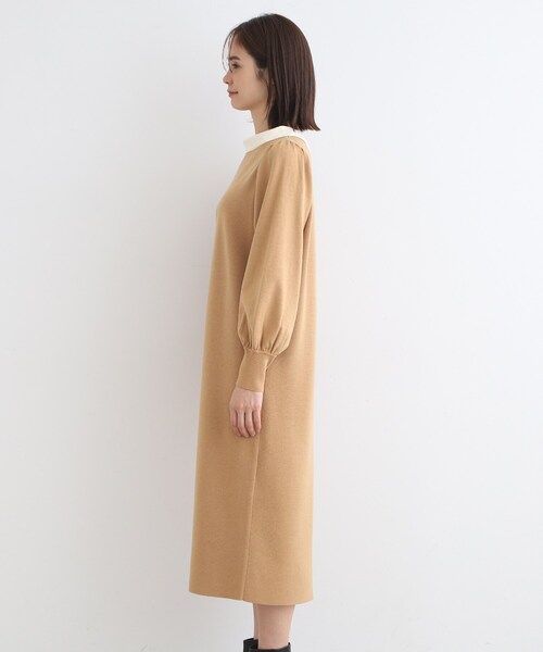 INDIVI(インディヴィ)の「◆【洗える/パール調ボタン】ストレートニットワンピース(ワンピース・レディース・ベージュ/ブルー系その他/オフホワイト・38/36/05/13/15 /19)」の18枚目の写真