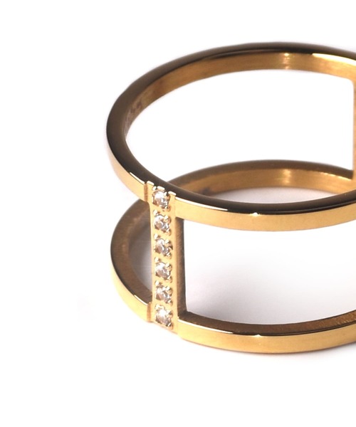 LHME（エルエイチエムイー）の「【WEB限定】”Enhance”ビジューラインリング/ジルコニア/サージカルステンレス（金属アレルギー対応）【LHME / エルエイチエムイー】（リング・レディース・シルバー/ゴールド・9号/11号/13号/15号）」の21枚目の写真