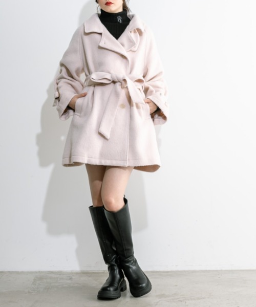 OLIVE des OLIVE（オリーブデオリーブ）の「ベーシックリブタートル　1032050470（ニット/セーター・レディース・チャコールグレー/ブラック/オフホワイト/ブラック系その他・FREE）」の18枚目の写真