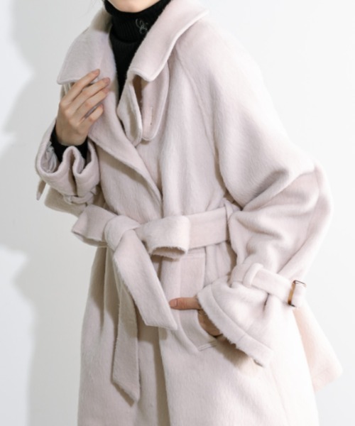 OLIVE des OLIVE（オリーブデオリーブ）の「ベーシックリブタートル　1032050470（ニット/セーター・レディース・チャコールグレー/ブラック/オフホワイト/ブラック系その他・FREE）」の19枚目の写真