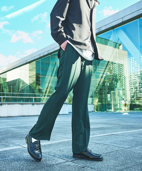 AH ABAHOUSE（エーエイチアバハウス）の「【AH ABAHOUSE】トロミ生地 フレアスラックス（スラックス・メンズ・ブラック/グリーン/チャコールグレー/ブラウン・46/48）」の17枚目の写真