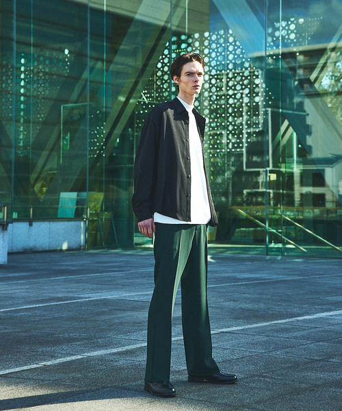 AH ABAHOUSE（エーエイチアバハウス）の「【AH ABAHOUSE】トロミ生地 フレアスラックス（スラックス・メンズ・ブラック/グリーン/チャコールグレー/ブラウン・46/48）」の18枚目の写真