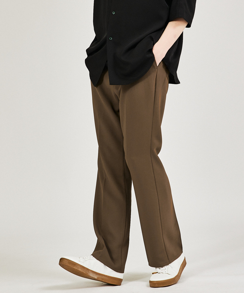 AH ABAHOUSE（エーエイチアバハウス）の「【AH ABAHOUSE】トロミ生地 フレアスラックス（スラックス・メンズ・ブラック/グリーン/チャコールグレー/ブラウン・46/48）」の12枚目の写真