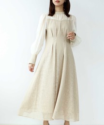 Jines | モザイクレースＡラインドレス(ワンピース)