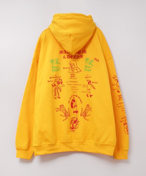 RNA（アールエヌエー）の「M2187 繁栄プリントパーカー（パーカー・レディース・アッシュグレー/ブラック/マスタード・MEDIUM）」の20枚目の写真