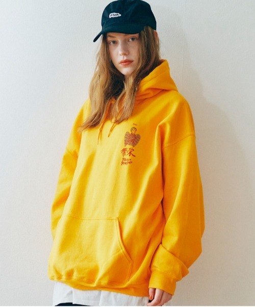 RNA（アールエヌエー）の「M2187 繁栄プリントパーカー（パーカー・レディース・アッシュグレー/ブラック/マスタード・MEDIUM）」の6枚目の写真